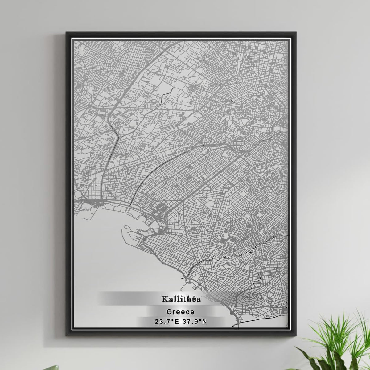 ROAD MAP OF KALLITHÉA, GREECE BY MAPAKES