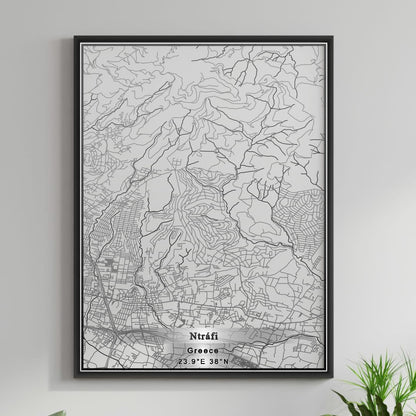 ROAD MAP OF NTRÁFI, GREECE BY MAPAKES