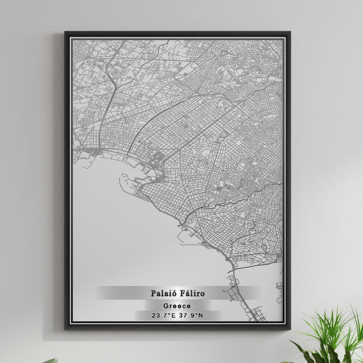 ROAD MAP OF PALAIÓ FÁLIRO, GREECE BY MAPAKES