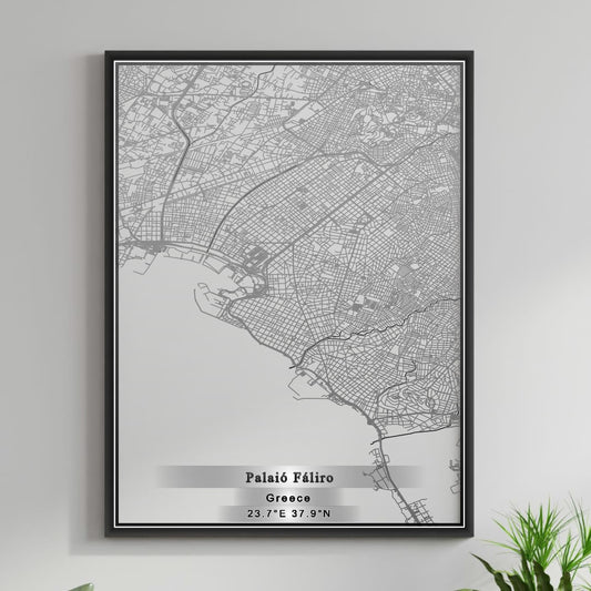 ROAD MAP OF PALAIÓ FÁLIRO, GREECE BY MAPAKES