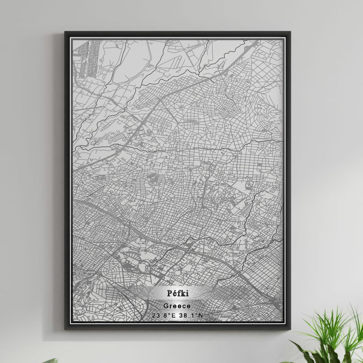 ROAD MAP OF PÉFKI, GREECE BY MAPAKES