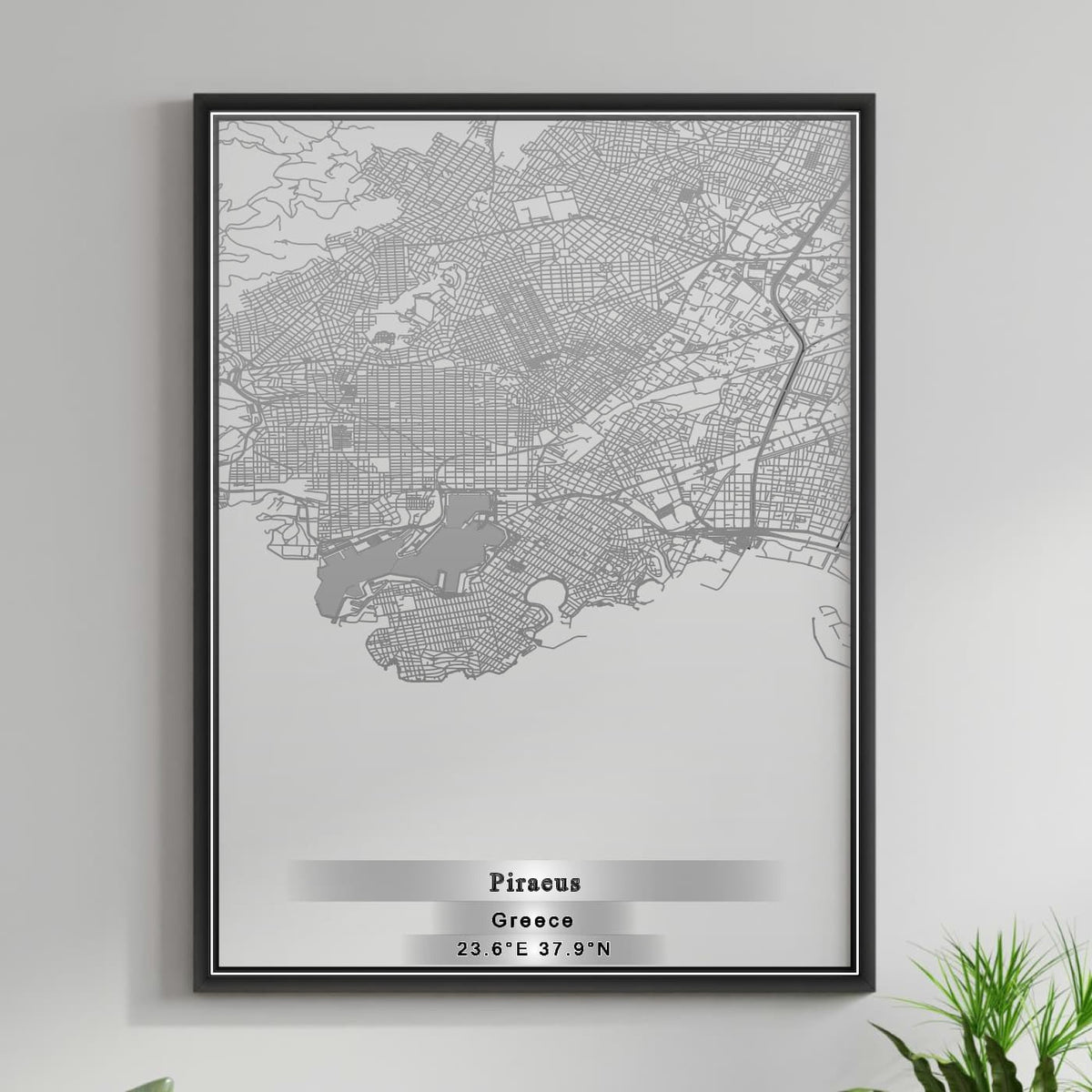 ROAD MAP OF PIRAEUS, GREECE BY MAPAKES