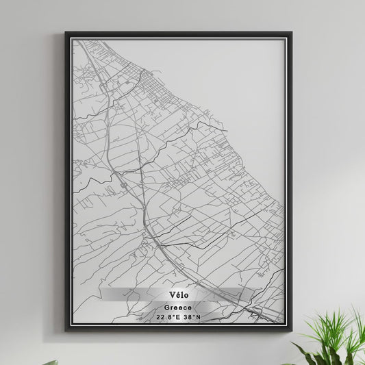 ROAD MAP OF VÉLO, GREECE BY MAPAKES