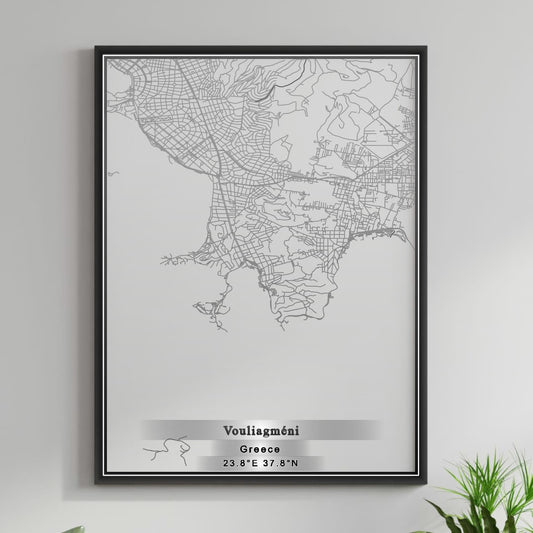 ROAD MAP OF VOULIAGMÉNI, GREECE BY MAPAKES