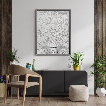 ROAD MAP OF CALVIZZANO, ITALY BY MAPBAKES