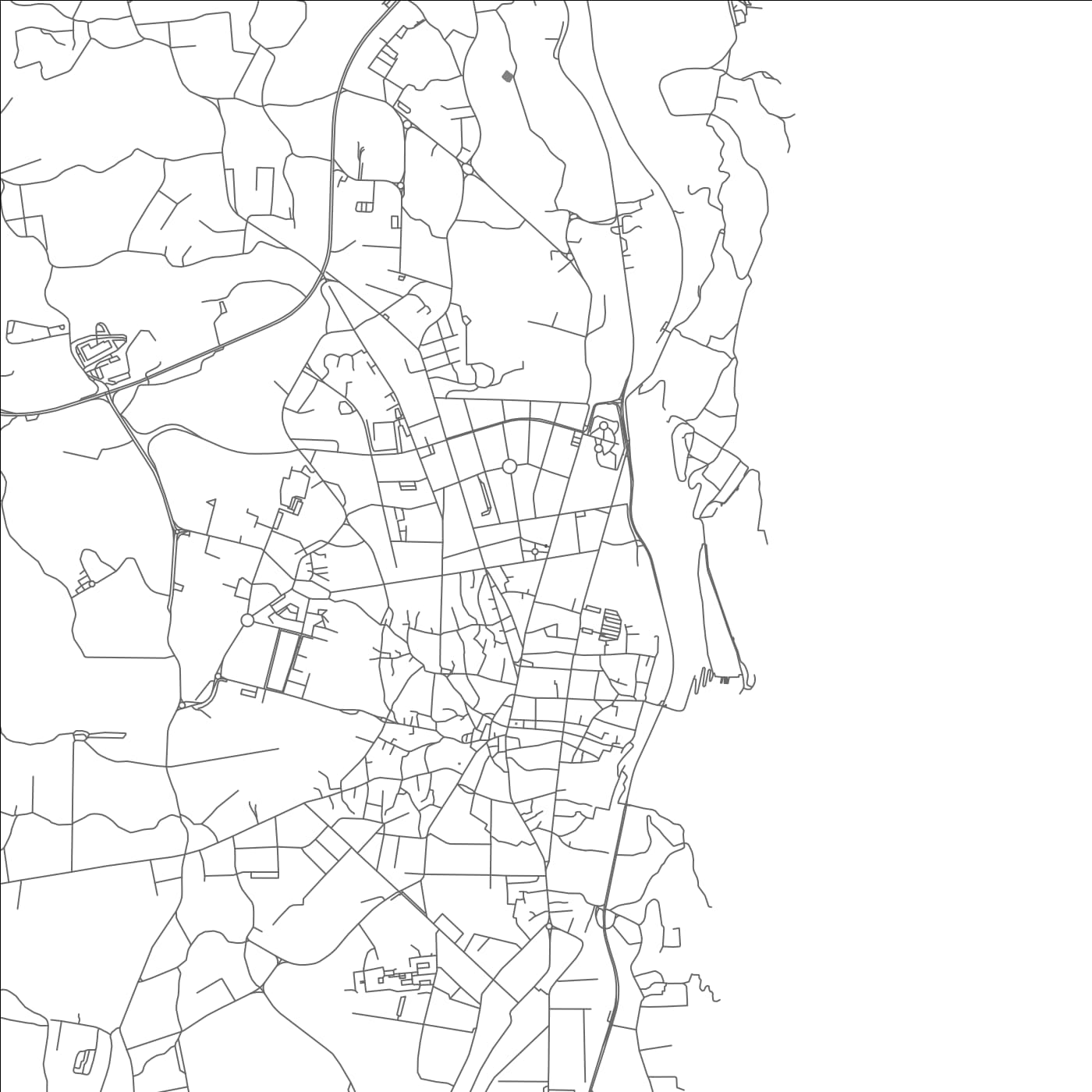 ROAD MAP OF ACIREALE, ITALY BY MAPBAKES