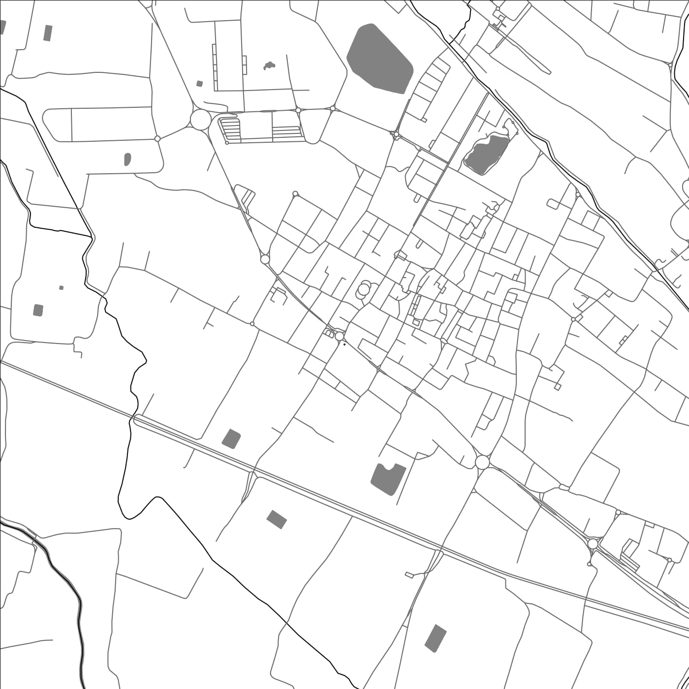 ROAD MAP OF AGLIANA, ITALY BY MAPBAKES