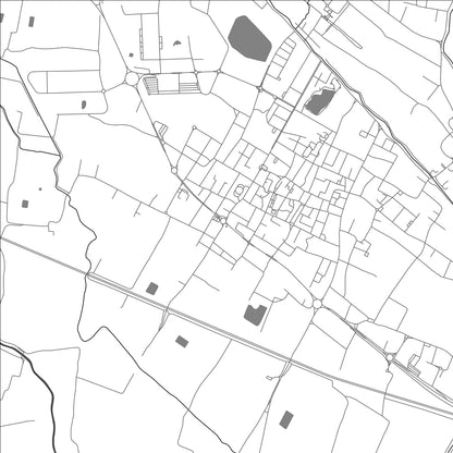 ROAD MAP OF AGLIANA, ITALY BY MAPBAKES