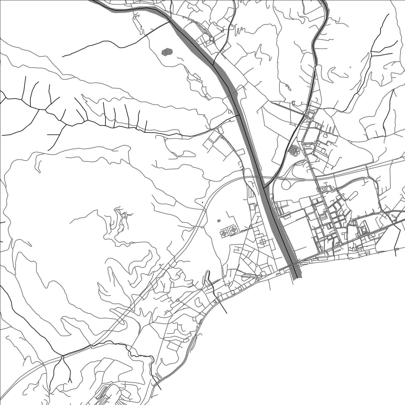 ROAD MAP OF ALBISOLA MARINA, ITALY BY MAPBAKES