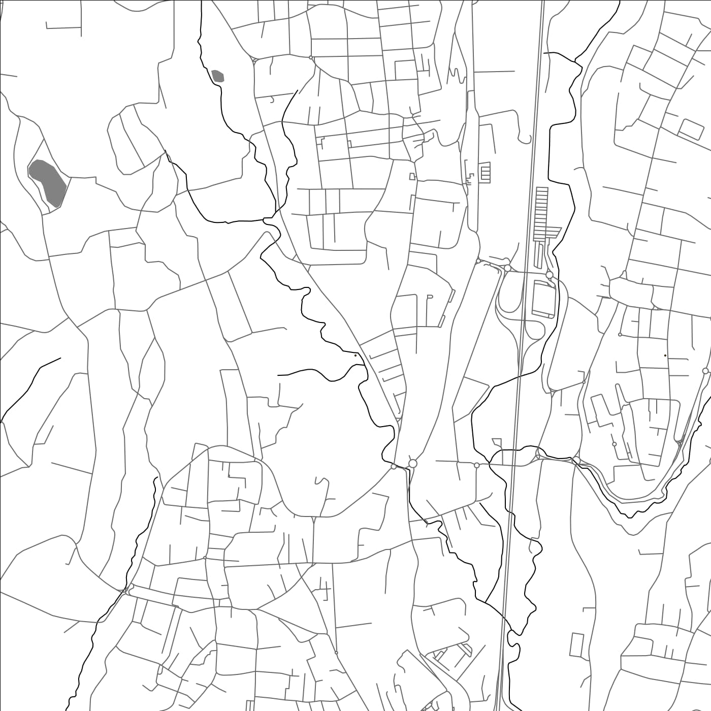 ROAD MAP OF ALBIZZATE, ITALY BY MAPBAKES