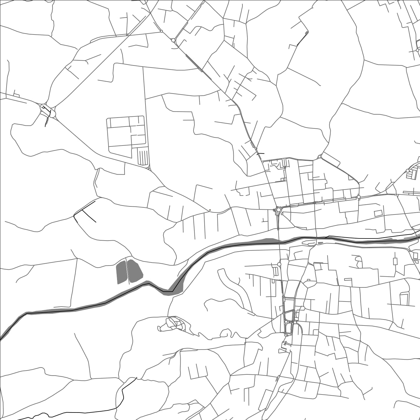 ROAD MAP OF ALPIGNANO, ITALY BY MAPBAKES