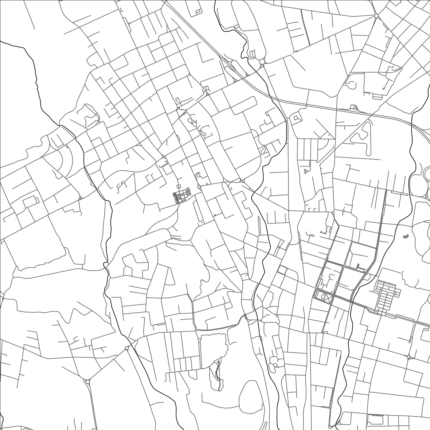 ROAD MAP OF BARLASSINA, ITALY BY MAPBAKES