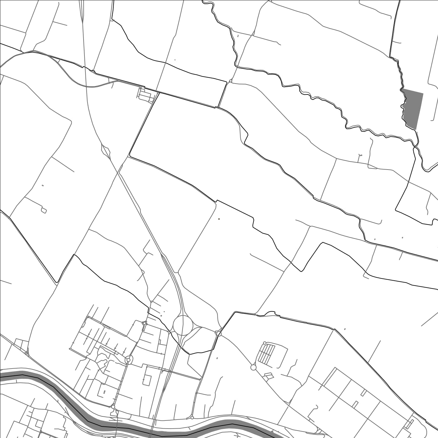 ROAD MAP OF CADONEGHE, ITALY BY MAPBAKES