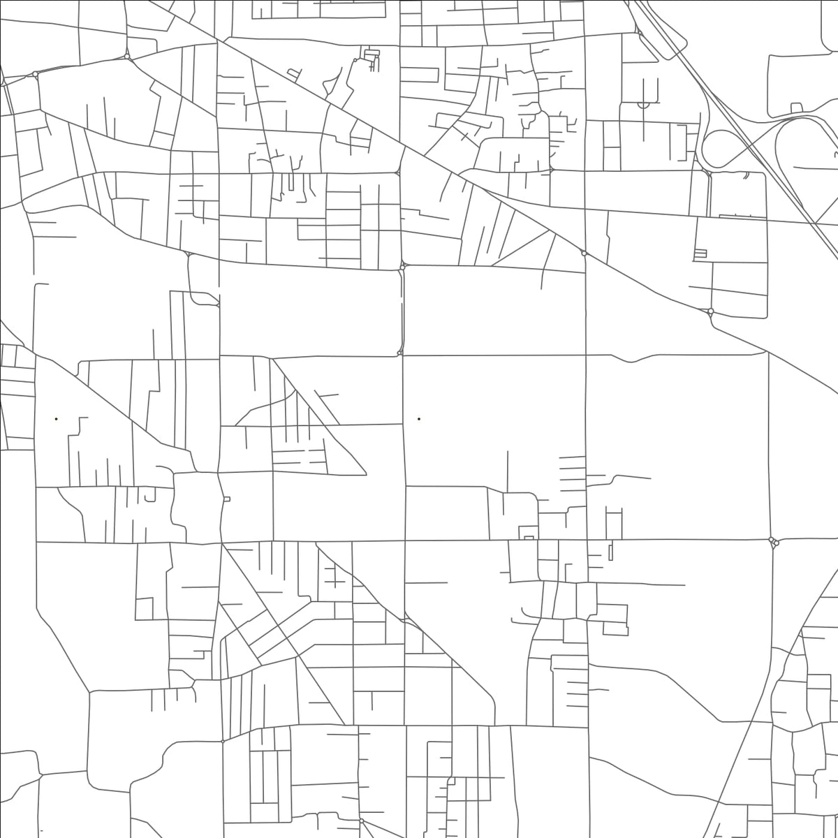 ROAD MAP OF CASAPULLA, ITALY BY MAPBAKES