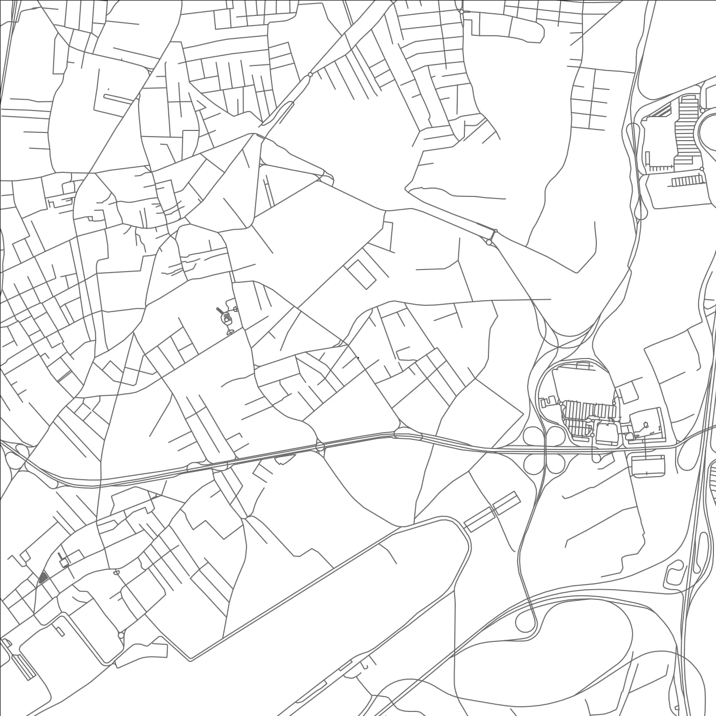 ROAD MAP OF CASORIA, ITALY BY MAPBAKES