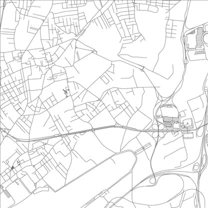 ROAD MAP OF CASORIA, ITALY BY MAPBAKES