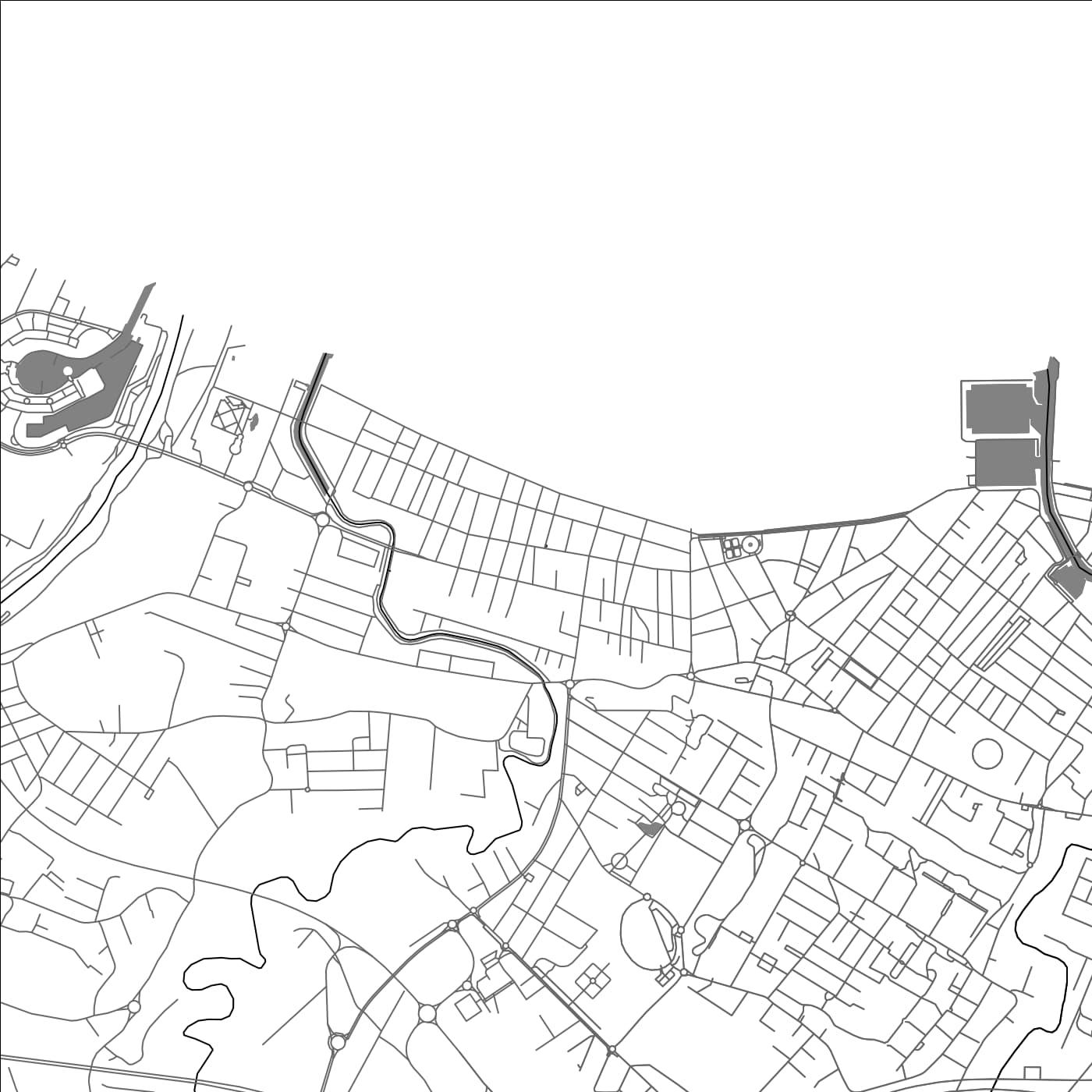 ROAD MAP OF CATTOLICA, ITALY BY MAPBAKES