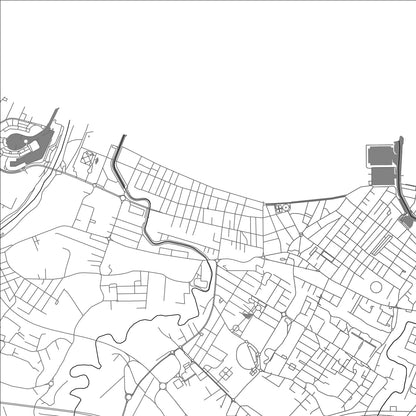 ROAD MAP OF CATTOLICA, ITALY BY MAPBAKES