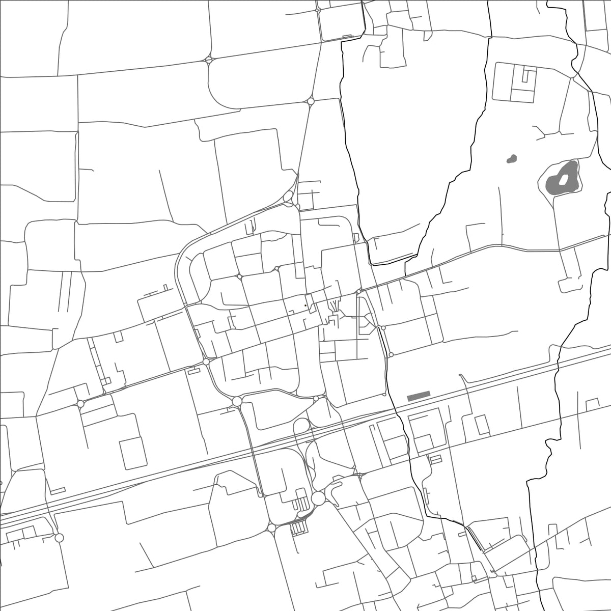 ROAD MAP OF CAVENAGO DI BRIANZA, ITALY BY MAPBAKES