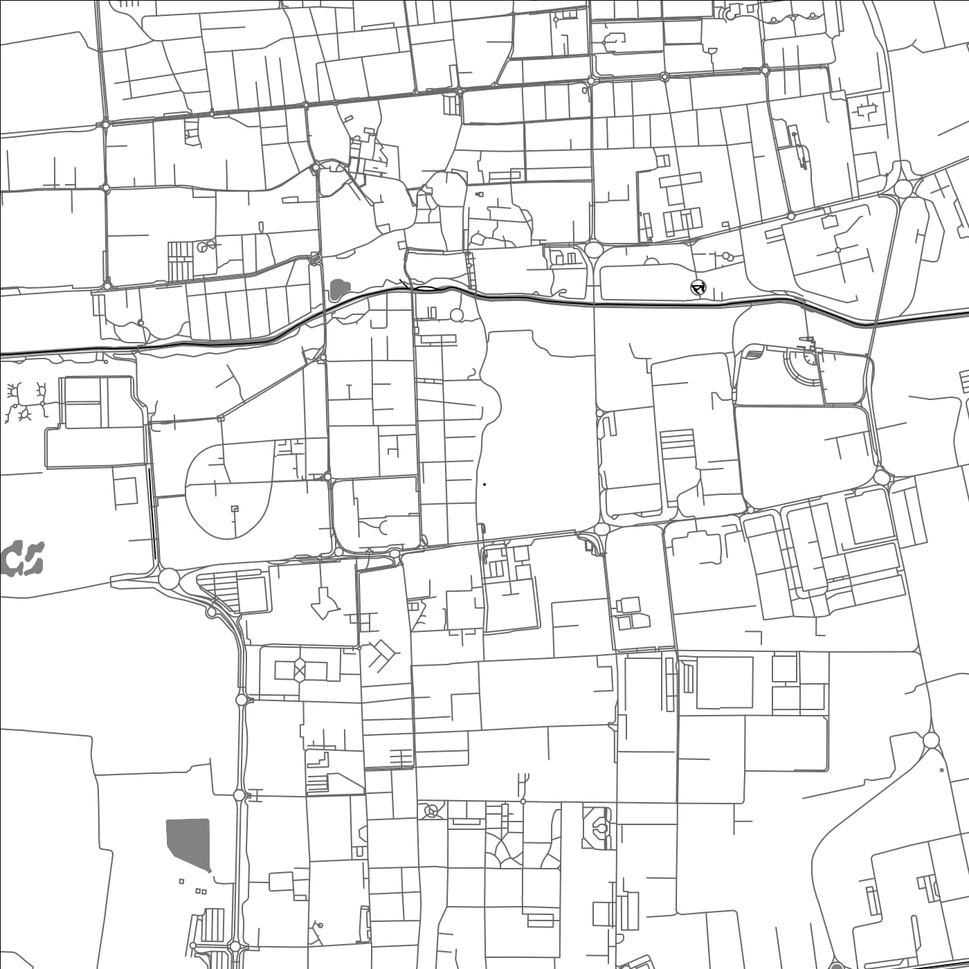 ROAD MAP OF CERNUSCO SUL NAVIGLIO, ITALY BY MAPBAKES