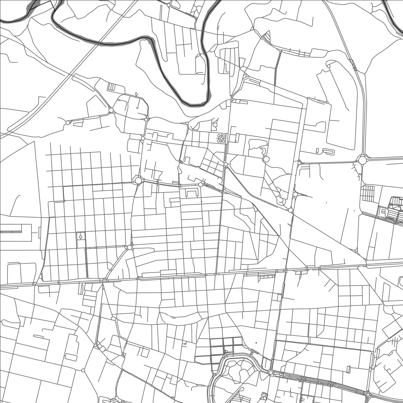 ROAD MAP OF COLLEGNO, ITALY BY MAPBAKES