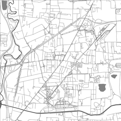 ROAD MAP OF COLOGNO MONZESE, ITALY BY MAPBAKES
