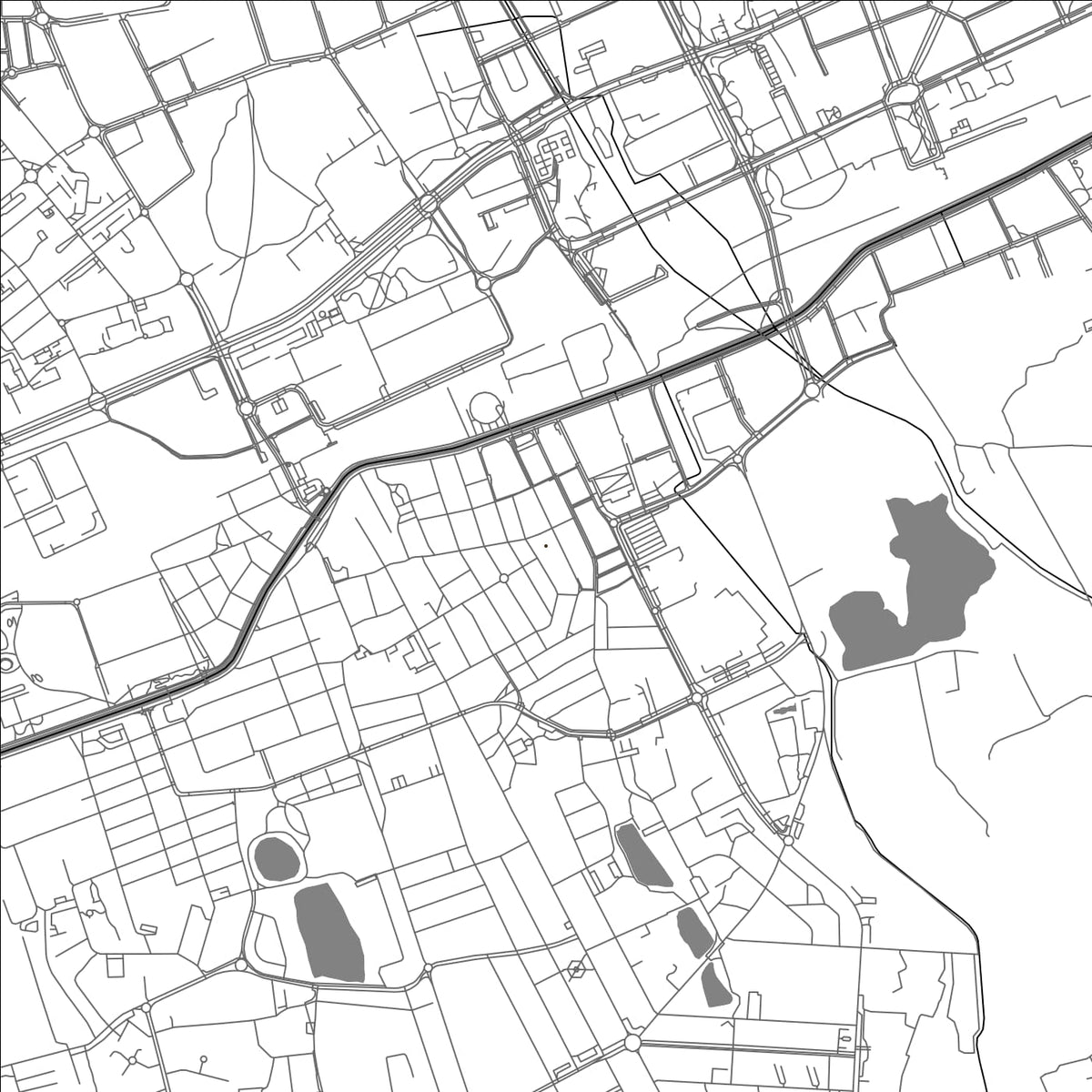 ROAD MAP OF CORSICO, ITALY BY MAPBAKES
