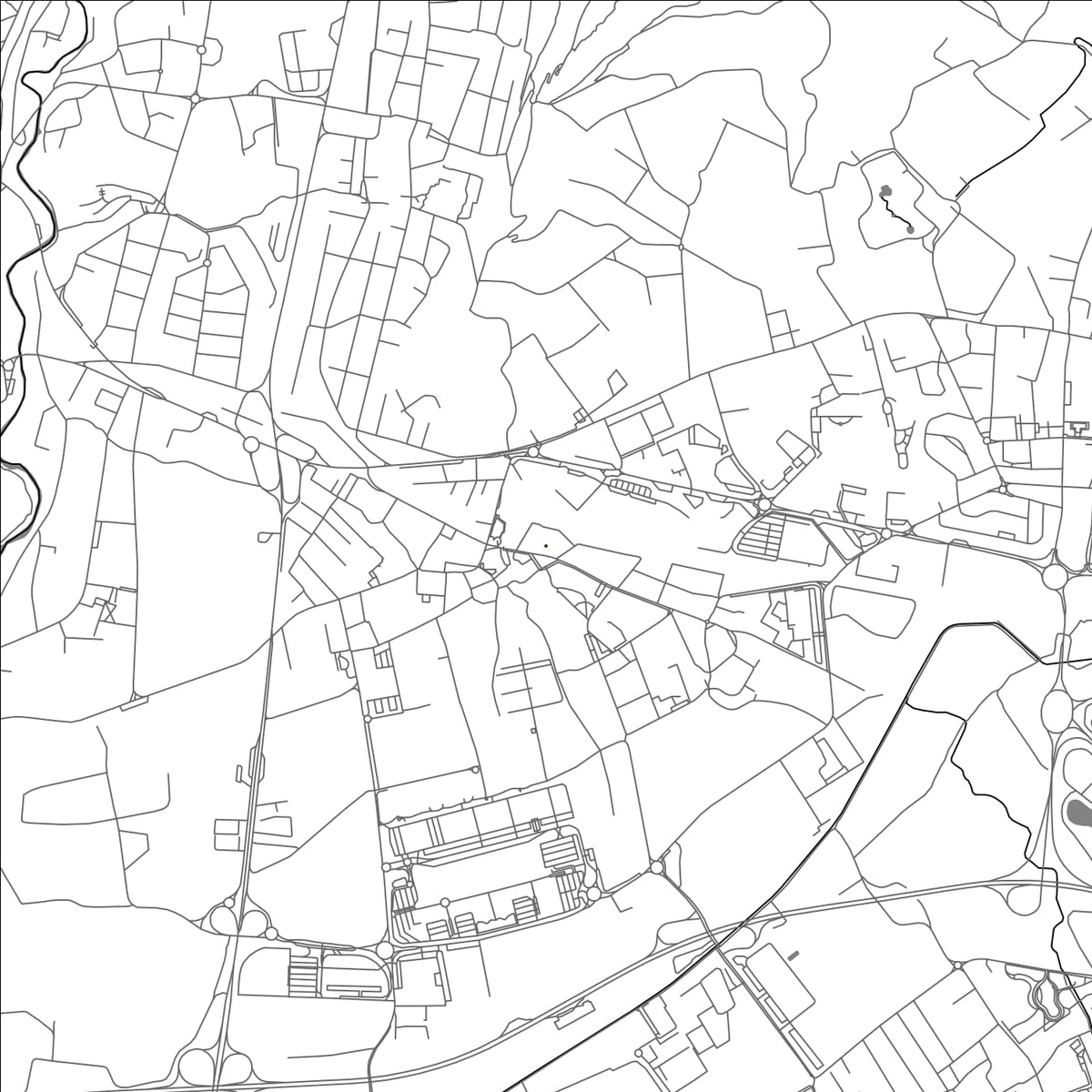 ROAD MAP OF CURNO, ITALY BY MAPBAKES