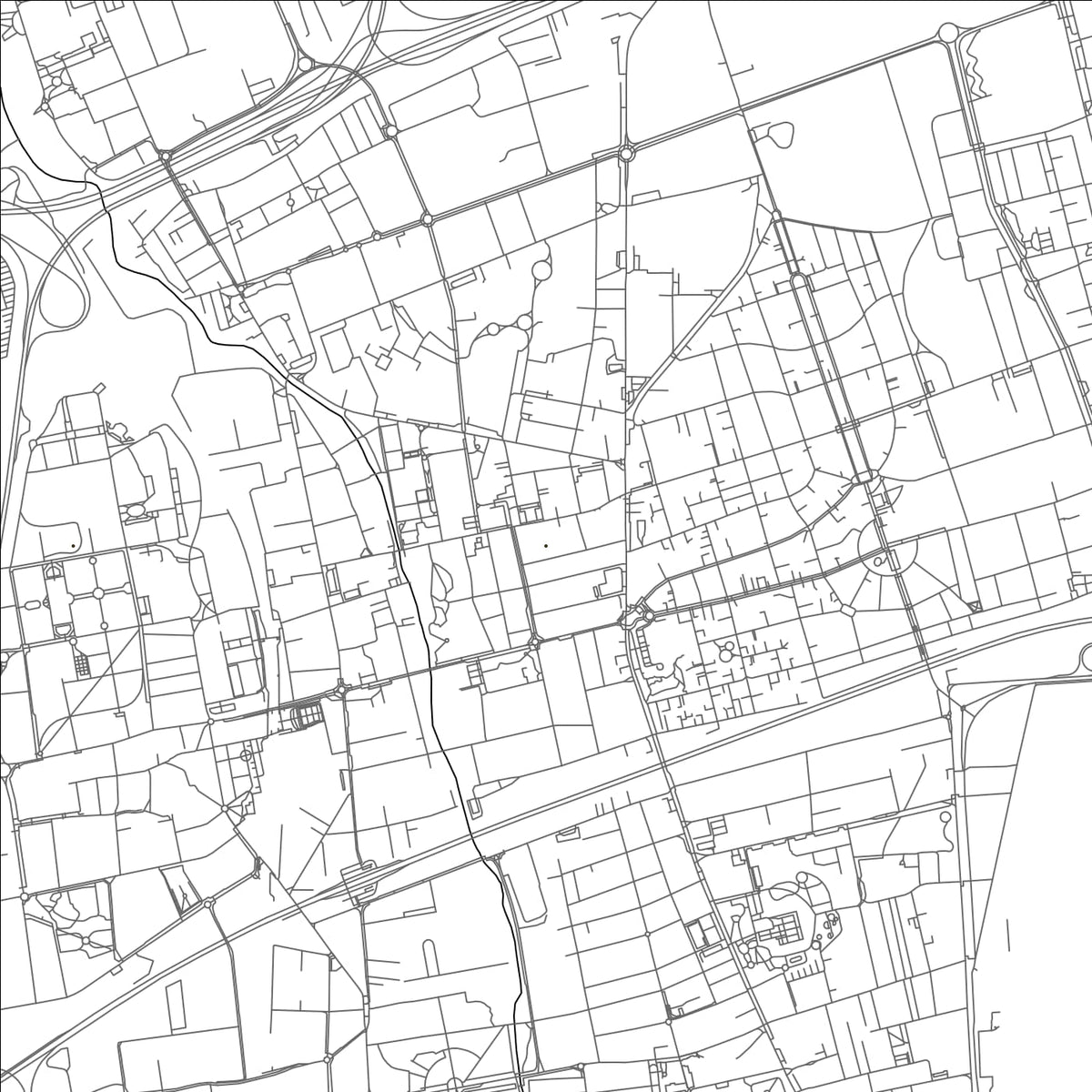 ROAD MAP OF CUSANO MILANINO, ITALY BY MAPBAKES