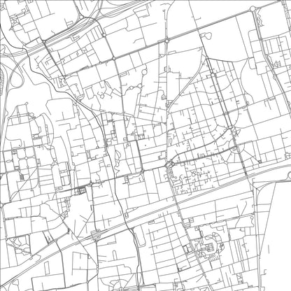 ROAD MAP OF CUSANO MILANINO, ITALY BY MAPBAKES