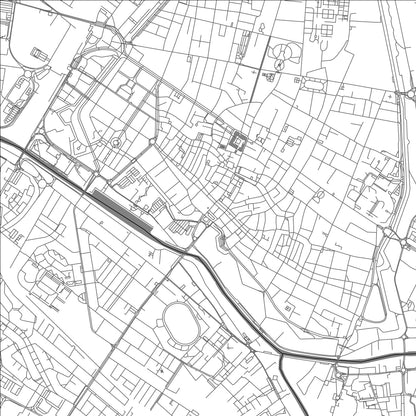 ROAD MAP OF FERRARA, ITALY BY MAPBAKES
