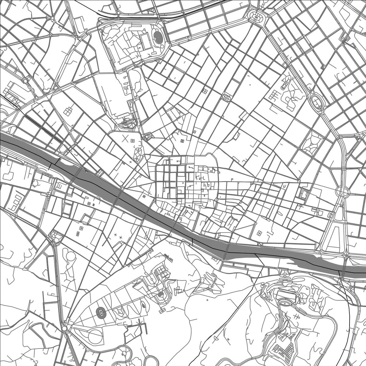 ROAD MAP OF FLORENCE, ITALY BY MAPBAKES