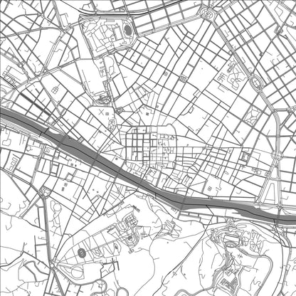 ROAD MAP OF FLORENCE, ITALY BY MAPBAKES