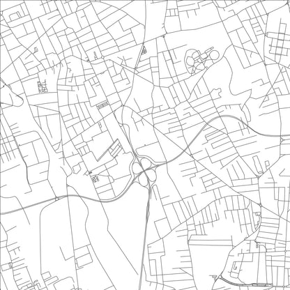 ROAD MAP OF FRATTAMAGGIORE, ITALY BY MAPBAKES
