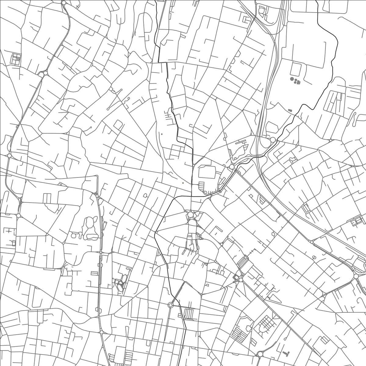 ROAD MAP OF GALLARATE, ITALY BY MAPBAKES