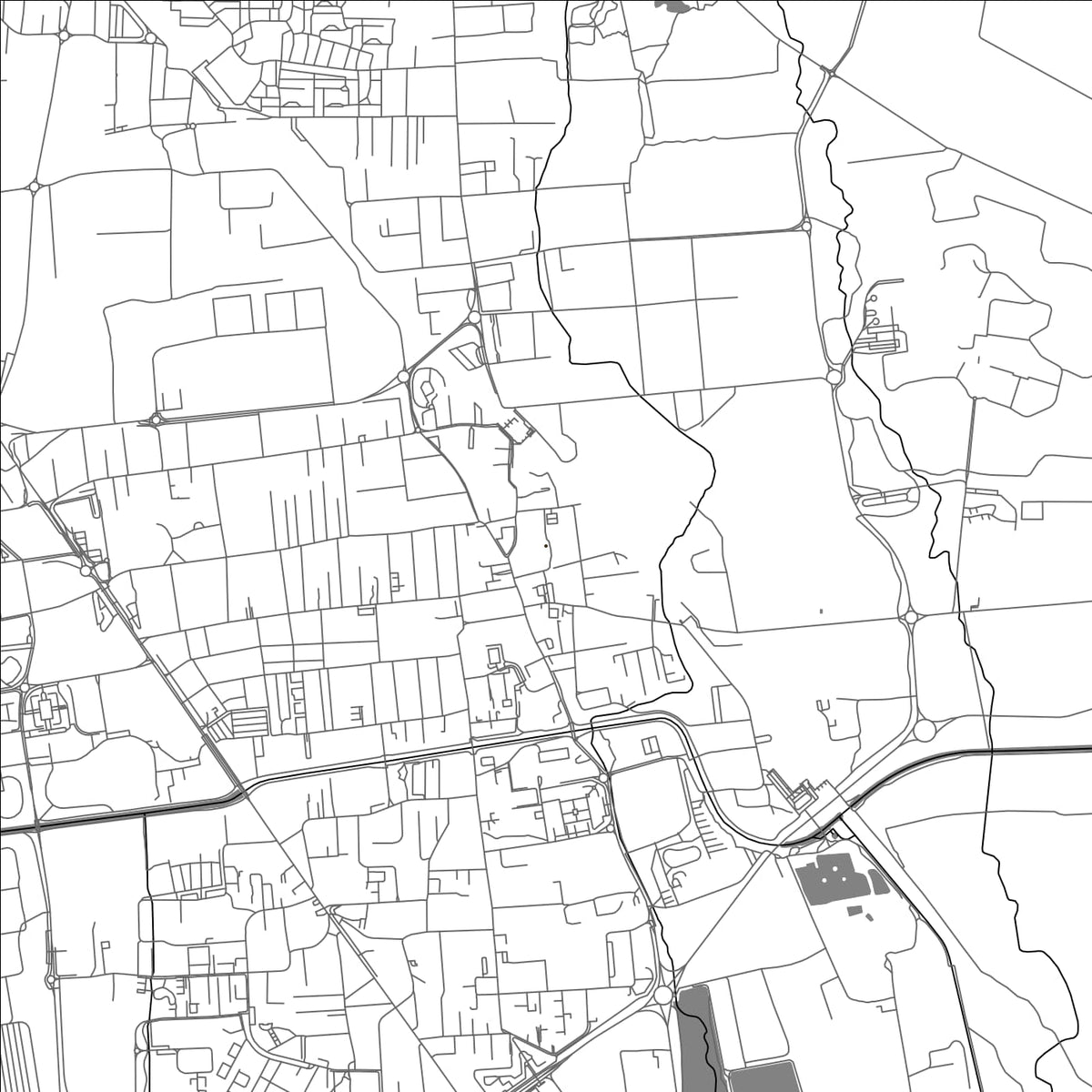 ROAD MAP OF GARBAGNATE MILANESE, ITALY BY MAPBAKES