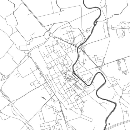 ROAD MAP OF MELEGNANO, ITALY BY MAPBAKES