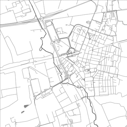 ROAD MAP OF MELZO, ITALY BY MAPBAKES