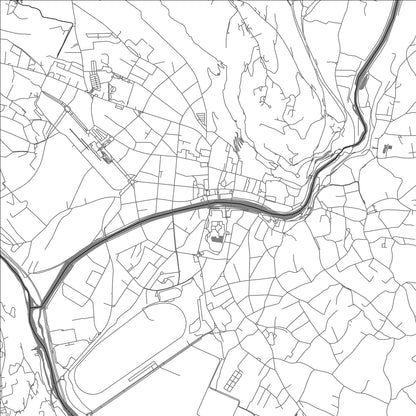 ROAD MAP OF MERANO, ITALY BY MAPBAKES
