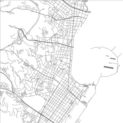 ROAD MAP OF MESSINA, ITALY BY MAPBAKES