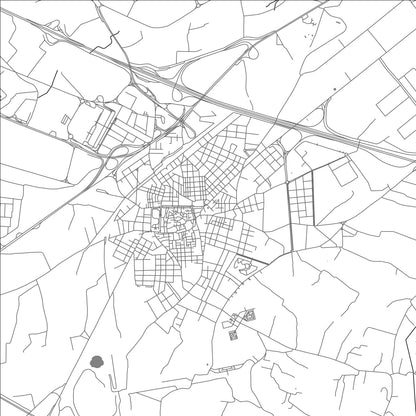 ROAD MAP OF MODUGNO, ITALY BY MAPBAKES