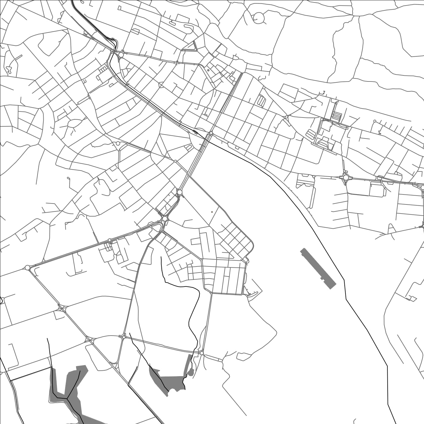 ROAD MAP OF MONFALCONE, ITALY BY MAPBAKES