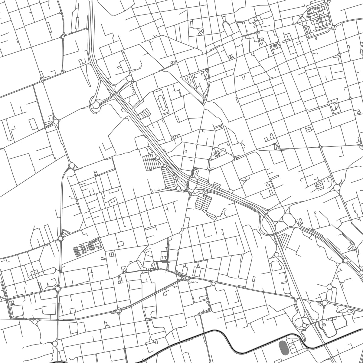 ROAD MAP OF MUGGIO, ITALY BY MAPBAKES