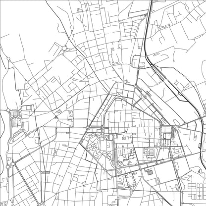 ROAD MAP OF NOVARA, ITALY BY MAPBAKES