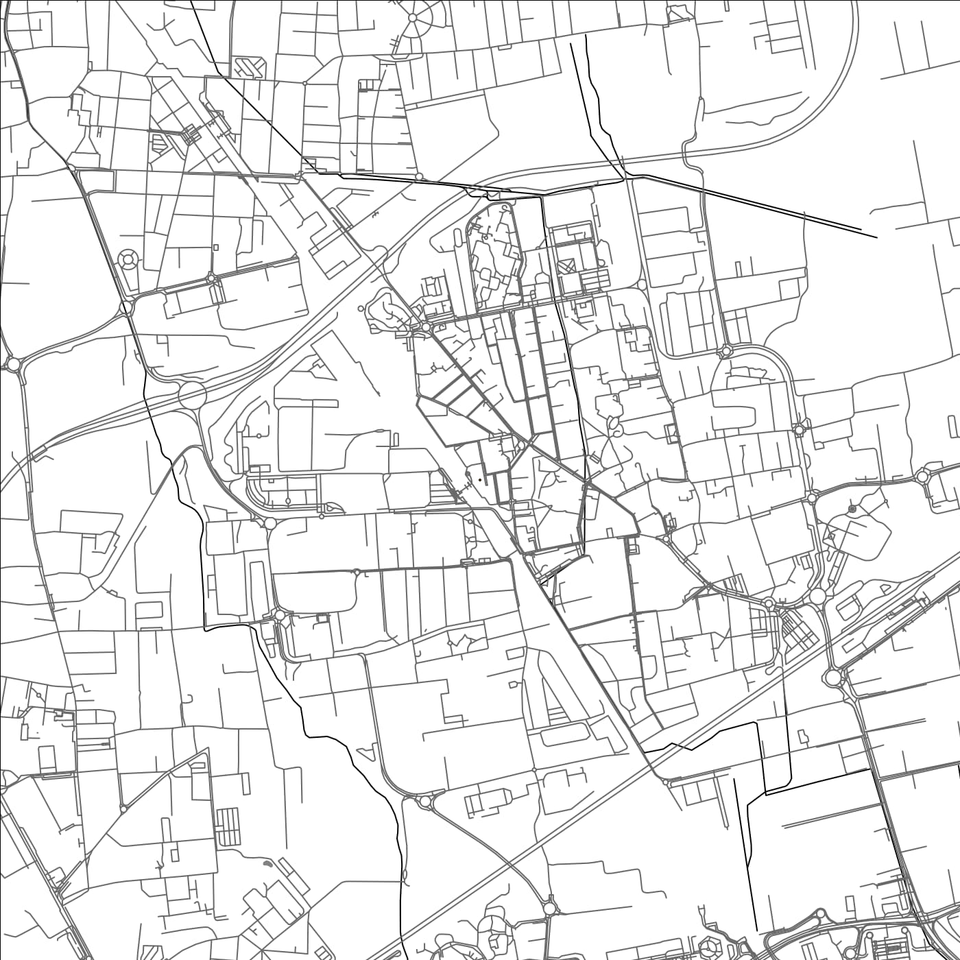 ROAD MAP OF NOVATE MILANESE, ITALY BY MAPBAKES