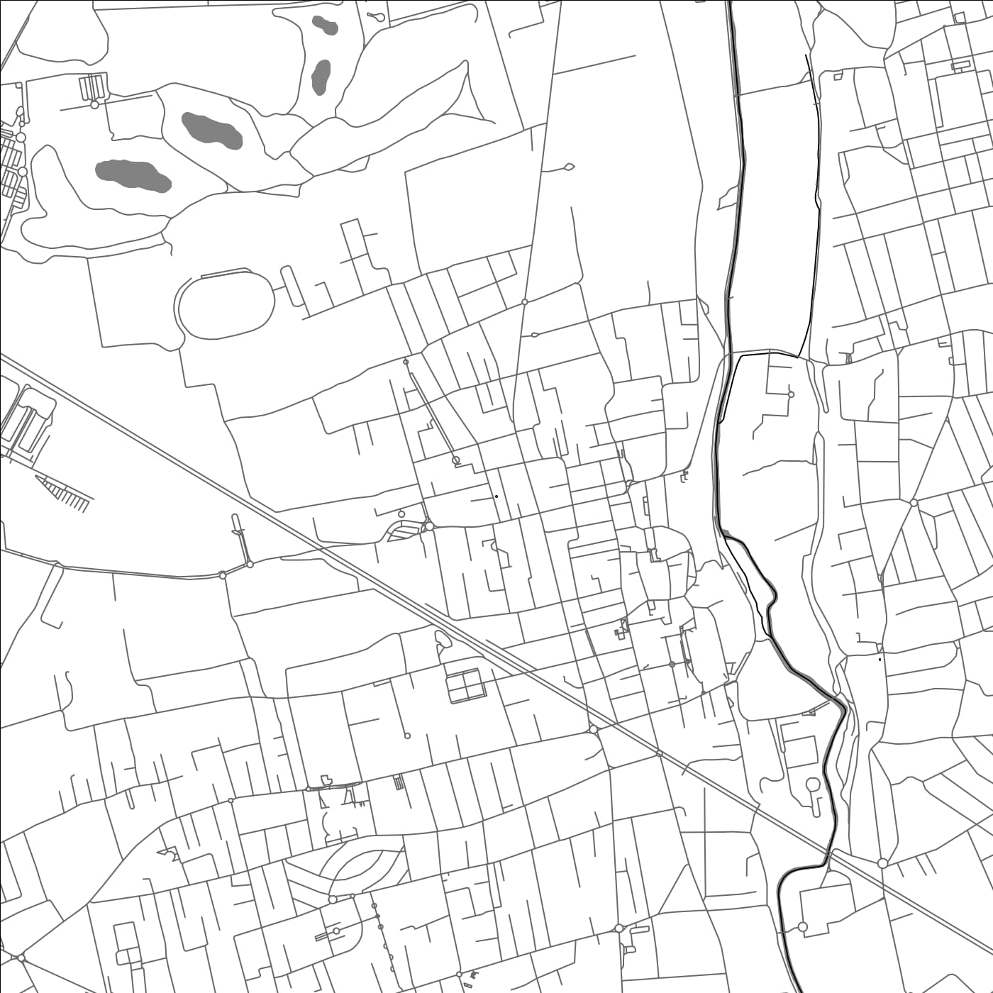 ROAD MAP OF OLGIATE OLONA, ITALY BY MAPBAKES