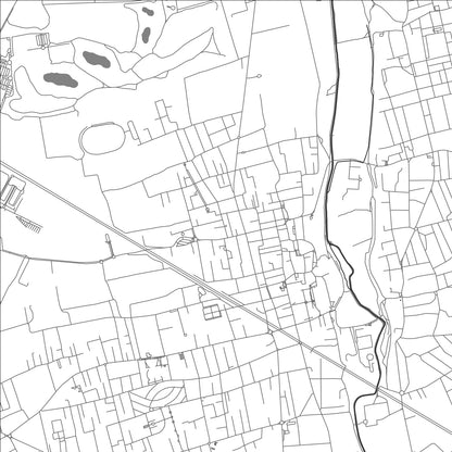 ROAD MAP OF OLGIATE OLONA, ITALY BY MAPBAKES