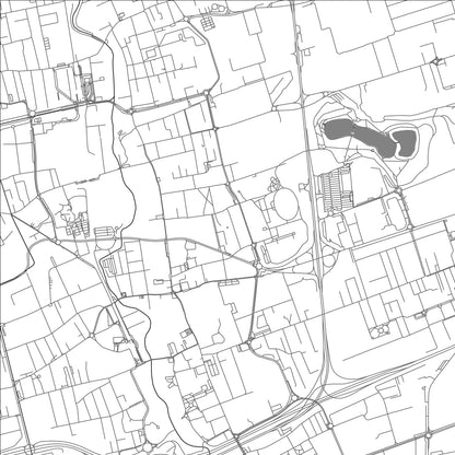 ROAD MAP OF PADERNO DUGNANO, ITALY BY MAPBAKES