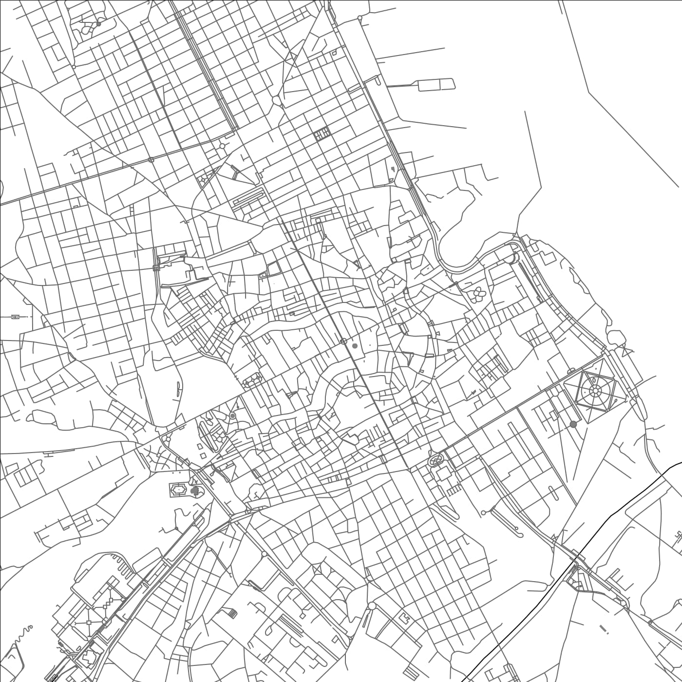 ROAD MAP OF PALERMO, ITALY BY MAPBAKES