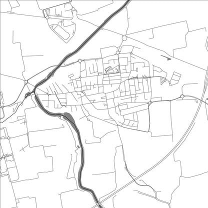 ROAD MAP OF PAULLO, ITALY BY MAPBAKES